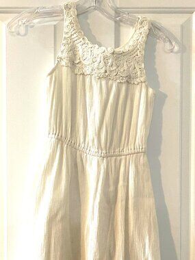 Masala Kids - White Maxi Dress - Size 12 Girls